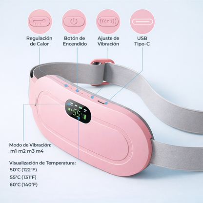 FemPulse - Masajeador Térmico [Alivio Inmediato de Cólicos Menstruales]