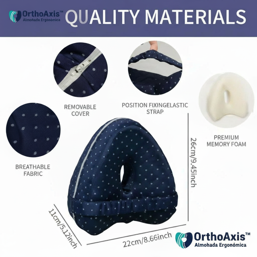 OrthoAxis™ Almohada Ergonómica [Corrección Postural y Alivio del Dolor]
